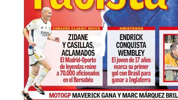 PORTADA | AS: "Zidane y Casillas, aclamados"