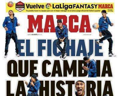 PORTADA - Marca: "El fichaje que cambiará la historia del fútbol"