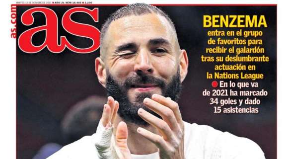 PORTADA | As sale con Benzema: "En la pelea del Balón de Oro"