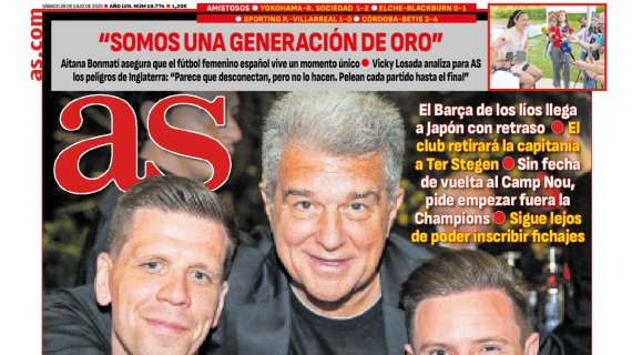 El diario AS destaca en su portada operación salida del Real Madrid