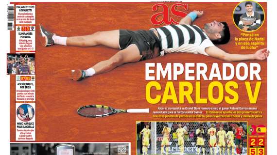 AS saca en portada al "emperador Carlos V"