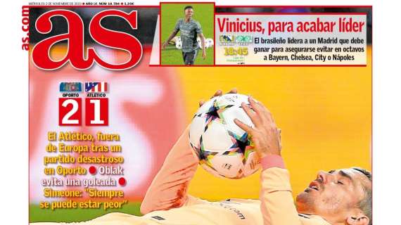 PORTADA | As: "Vinicius, para acabar líder"