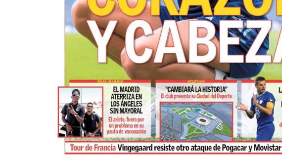 PORTADA | AS: "El Madrid aterriza en Los Ángeles sin Mayoral"