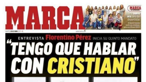 PORTADA - Marca destaca los planes de Florentino: "Tengo que hablar con Cristiano"