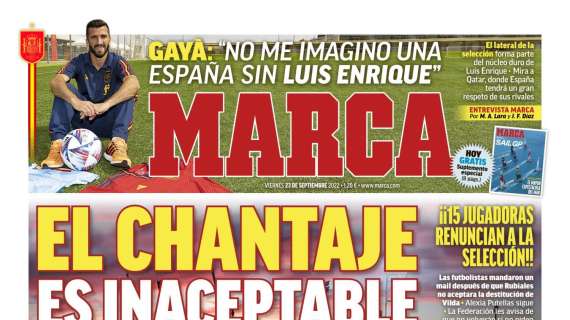 PORTADA | Marca: "El chantaje es inaceptable"