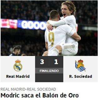 As destaca el partido del croata: "Modric saca el balón de Oro"