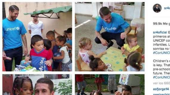 Ramos muestra su solidaridad en Cuba con UNICEF