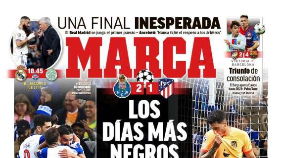 PORTADA | Marca, sobre el Real Madrid - Celtic: "Una final inesperada"