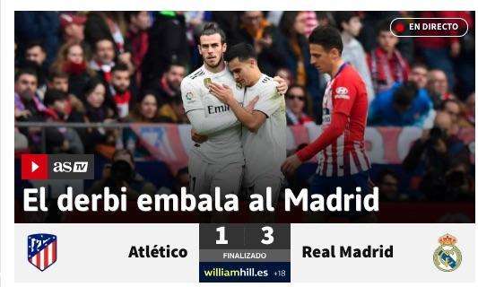 As destaca la moral que supone ganar al Atlético: "El derbi embala al Madrid"