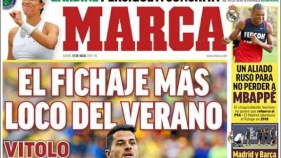 PORTADA - Marca informa: "Un aliado ruso para no perder a Mbappé"