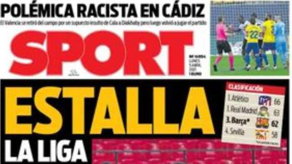 PORTADA - Sport: "Estalla la Liga"