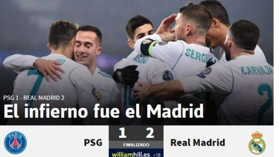 AS señala al PSG: "El infierno fue el Madrid"