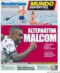 PORTADA -  Mundo Deportivo: "Alternativa Malcom"