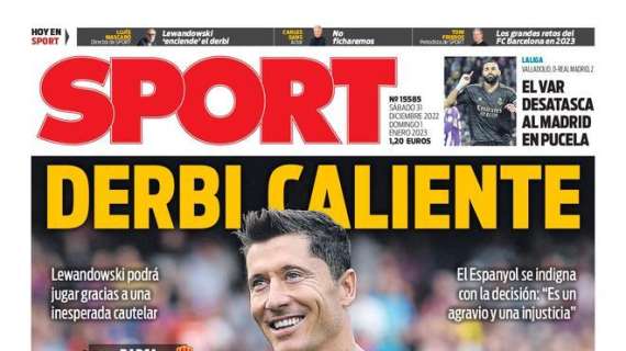 PORTADA | Sport: "El VAR desatasca al Madrid en Pucela"