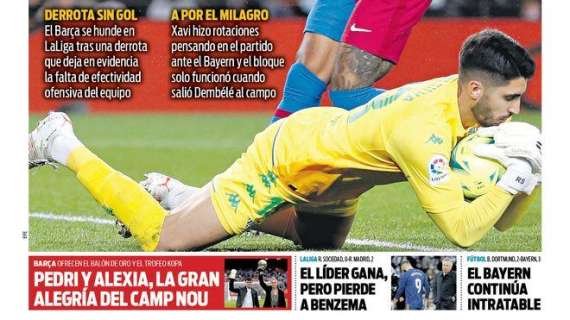 PORTADA | Sport: "El líder gana, pero pierde a Benzema"