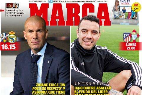 PORTADA - Marca, Zidane: "El próximo año habrá que cambiar cosas"