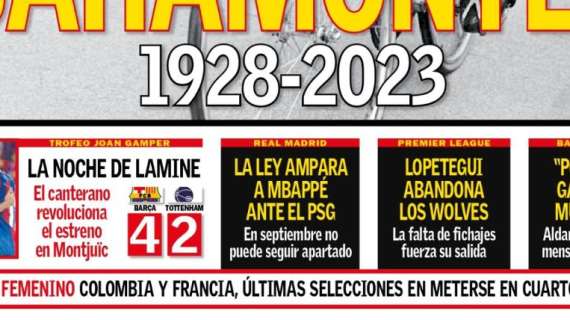 PORTADA | AS: "La ley ampara a Mbappé ante el PSG"