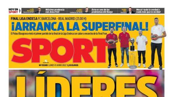 PORTADA | Sport, con la victoria de España: "Líderes"
