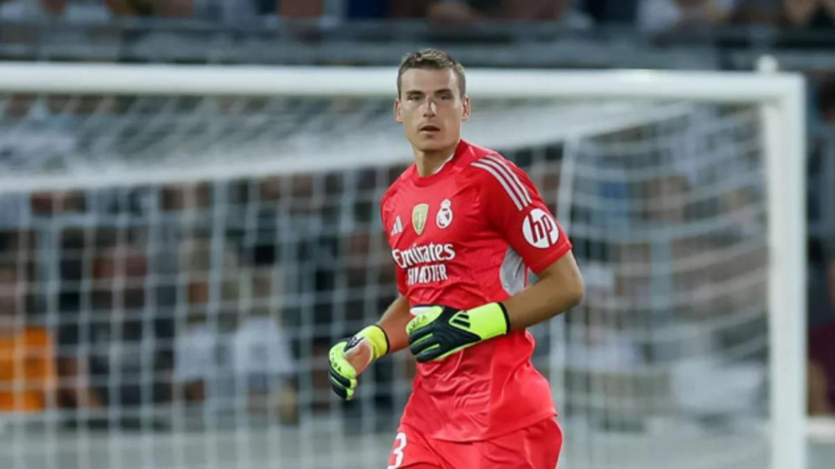 Lunin estrena capitanía con el Real Madrid ante el Talavera