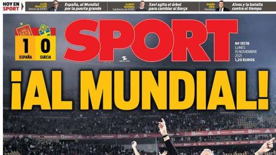 PORTADA | Sport, exultante con España: "¡Al Mundial!"