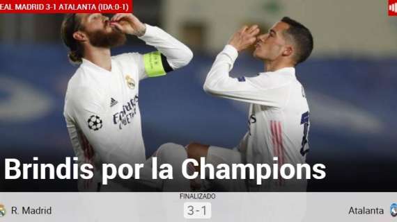 Marca bendice el pase a cuartos: "Brindis por la Champions"