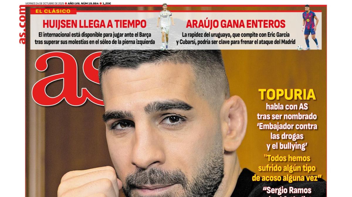 AS abre portada con Dean Huijsen: "Llega a tiempo"