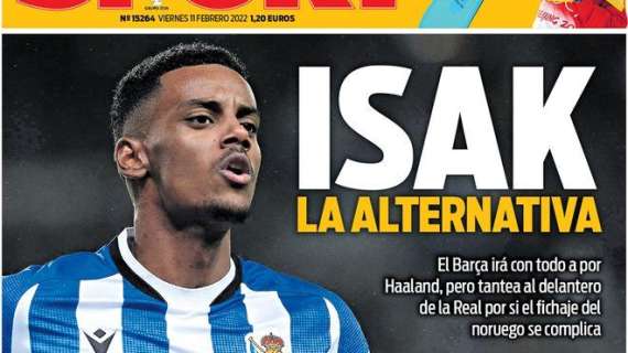 PORTADA | Sport: "Isak, la alternativa"