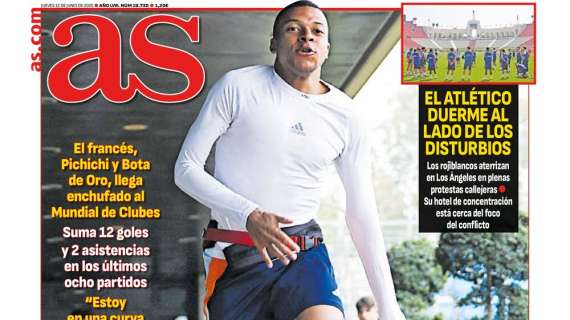 "Aferrados a Mbappé" señala el diario AS en portada