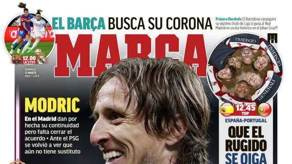 PORTADA | Marca con Modric: "Una charla y renovado"