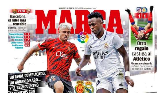PORTADA | Marca, sobre el Mallorca - Real Madrid: "Partido trampa"