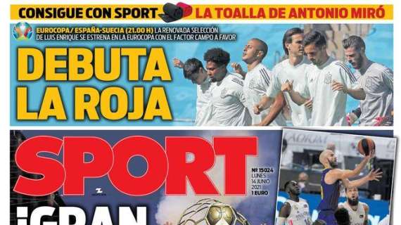 PORTADA | Sport: "Debuta la Roja"