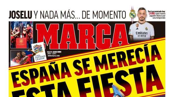 PORTADA | Marca: "Joselu y nada más... de momento"