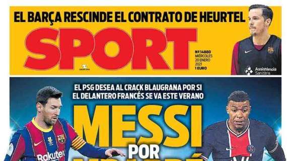 PORTADA - Sport: “El PSG desea a Messi por si Mbappé se va este verano"