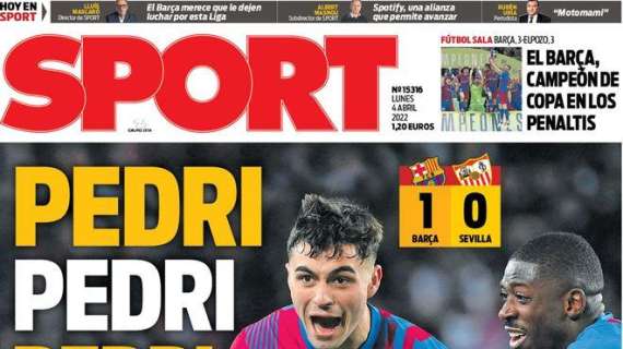 PORTADA | Sport: "Pedri, Pedri, Pedri"