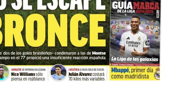 PORTADA | Marca: "Mbappé, primer día como madridista"