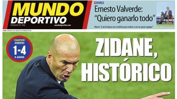 La prensa catalana se rinde al Real Madrid: "Zidane, histórico"