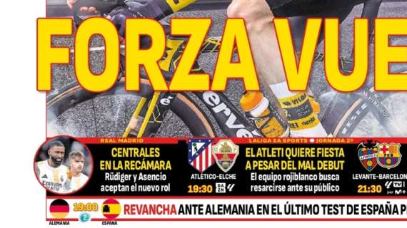 AS saca en portada a Rüdiger y Asencio: "Centrales en la recámara"