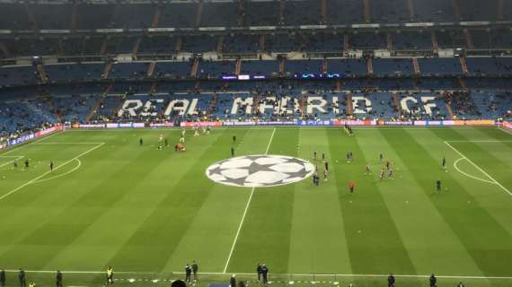 FOTO BD - Madrid y CSKA ya se ejercitan sobre un césped del Bernabéu, muy exigido: 10 días al máximo