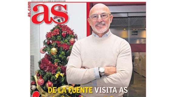 PORTADA | AS: "Florentino y los capitanes felicitan la navidad"