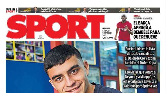 PORTADA | Sport: "Pedri de oro"