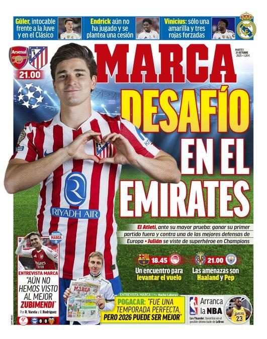 Marca destaca a Güler, Endrick y Vinicius es su portada