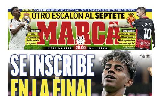 El diario Marca destaca en portada la Supercopa de España