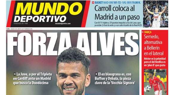 PORTADA - Mundo Deportivo : "Forza Alves"