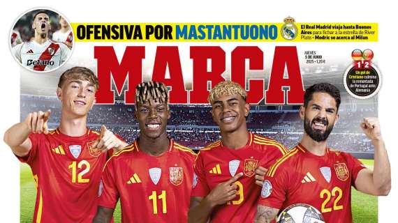 Marca saca en portada la "ofensiva por Mastantuono"