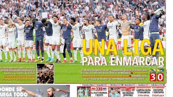 PORTADA | AS: "Una liga para enmarcar"
