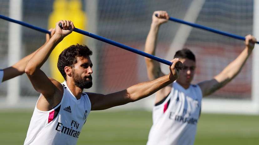 Ramos entrena con el grupo
