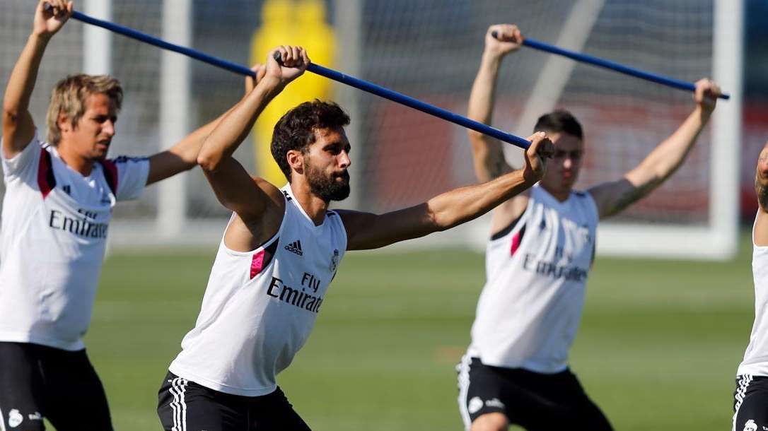 Segundo entrenamiento sin los internacionales