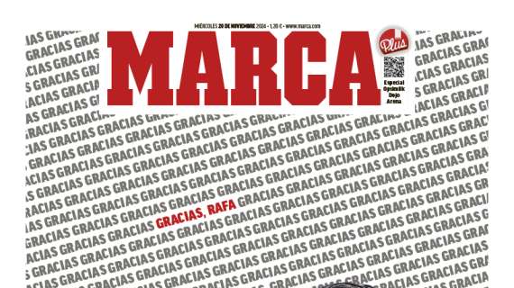 Marca dedica su portada únicamente a Nadal: "Gracias Rafa"