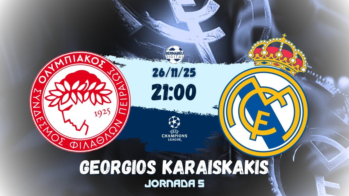 Olympiacos - Real Madrid | ¡Sigue en directo el partido de Champions!