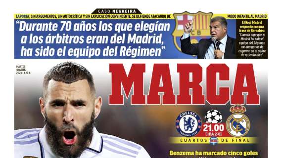 PORTADA | Marca destaca a Benzema: "El terror de Stamford Bridge"